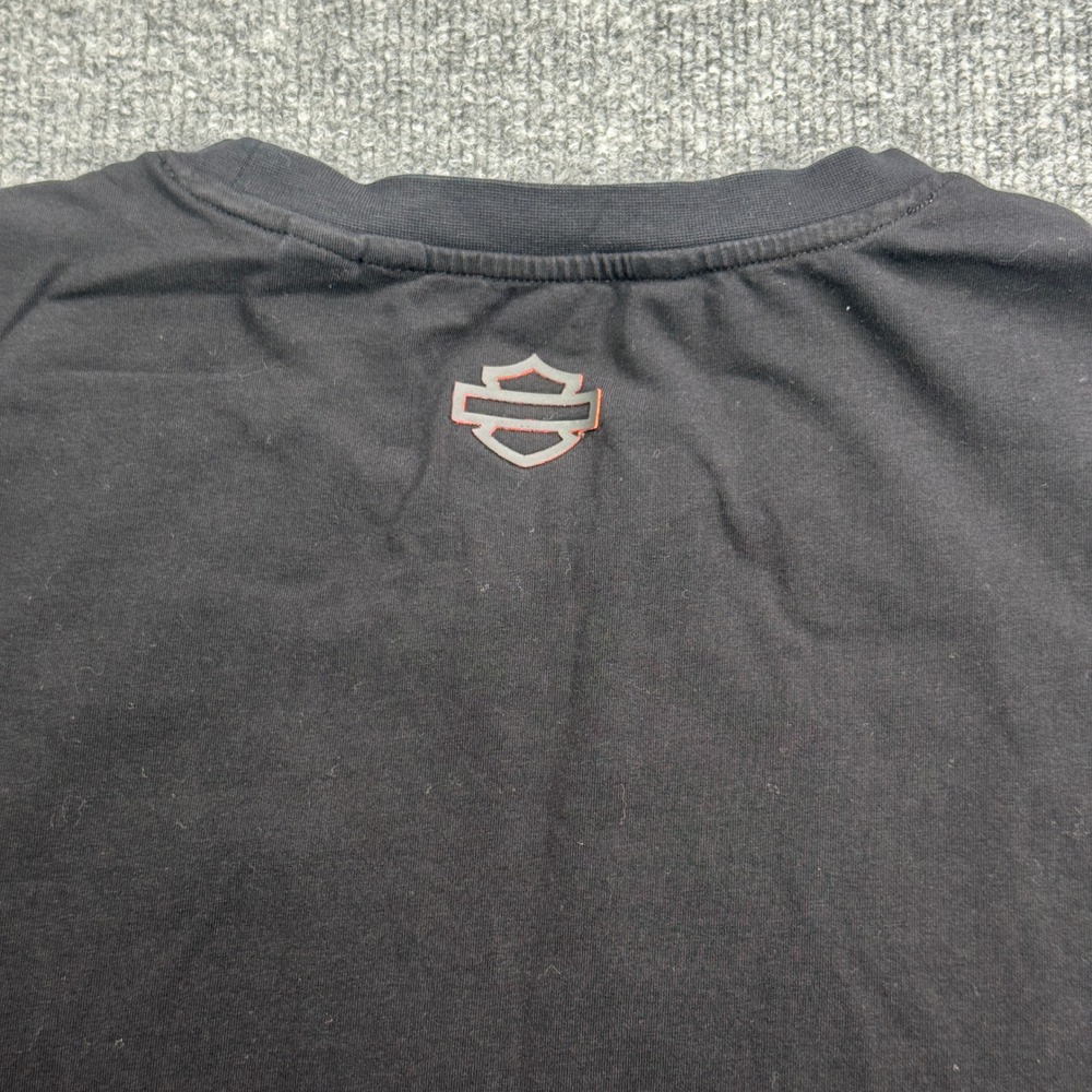 Harley Davidson Graphic Tee Womens XL Black Motorcycle Biker Short Sleeve - Picture 5 of 8